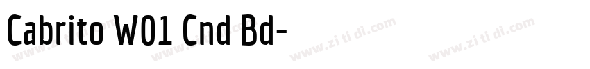 Cabrito W01 Cnd Bd字体转换